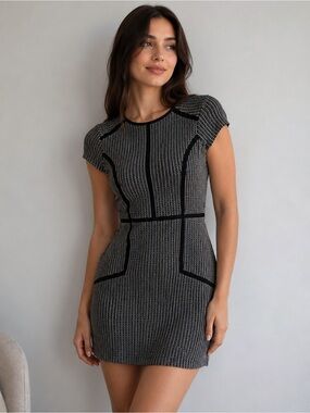 Parker jacquard knit mini dress Medium